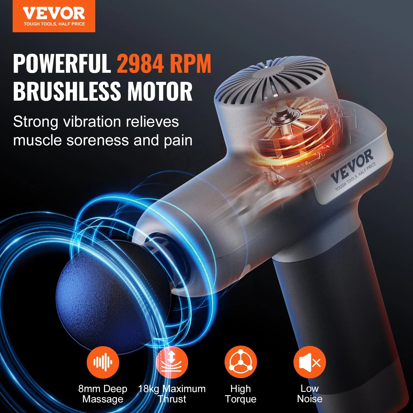 RelaxaPro VEVOR Deep Tissue Massage Gun